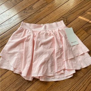 Lululemon strawberry milkshake court rival skirt long